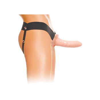 Unisex holle strapon - 17 cm (Huidroze)